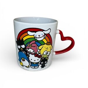 Sanrio Character Mug with Red Heart Handle